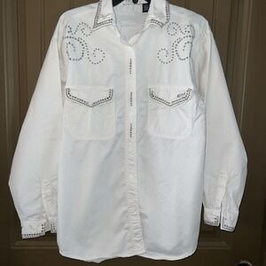Kippys Of Coronado California Vintage Western Cotton Button Shirt, M
